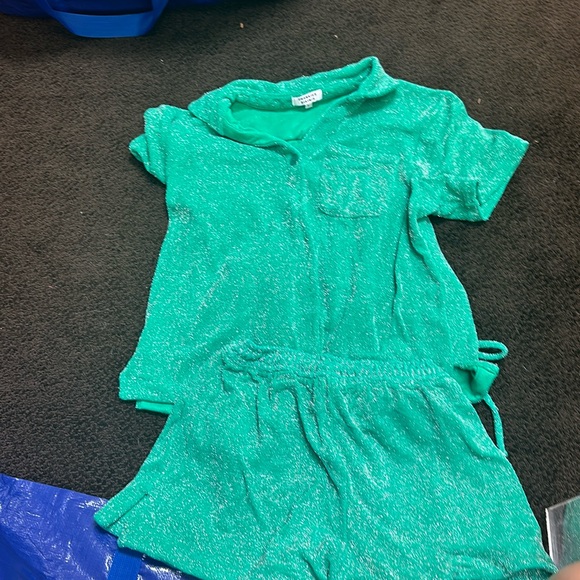 Frankie’s bikini set! Cover up both size L. Bikini top L and bottoms size M - Picture 4 of 12